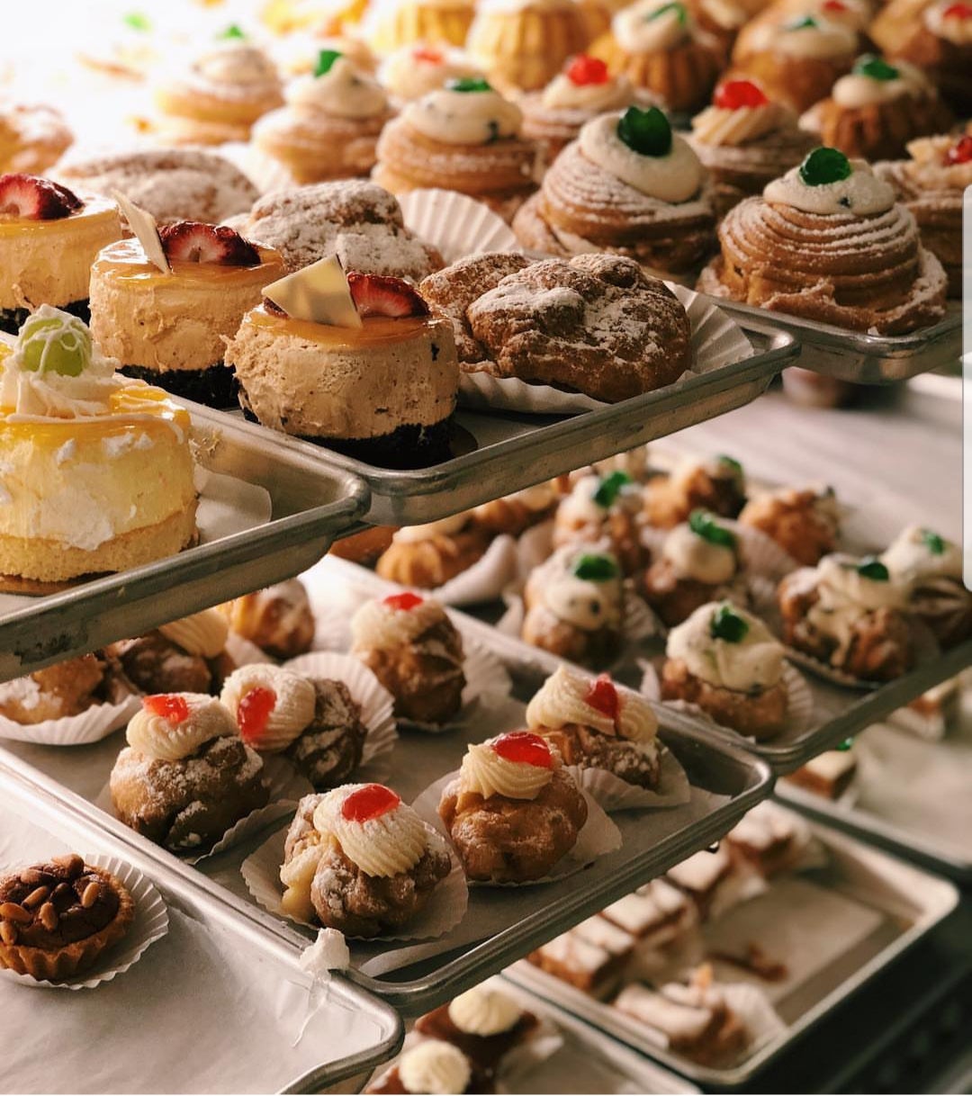 Palermo's Custom Cakes & Bakery - trays of baked goods