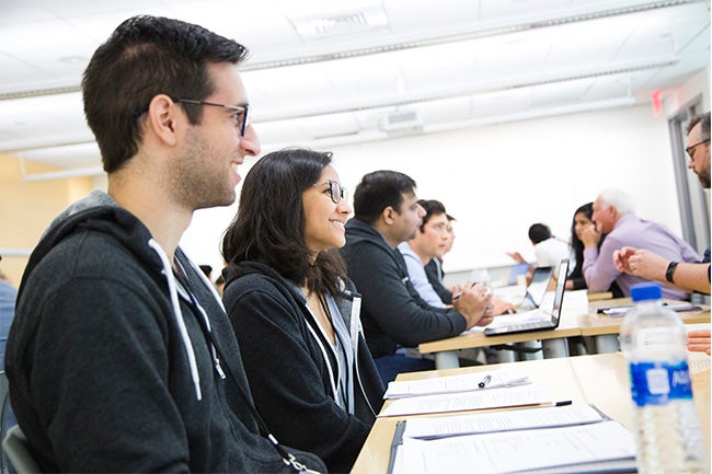 Students in a classroom