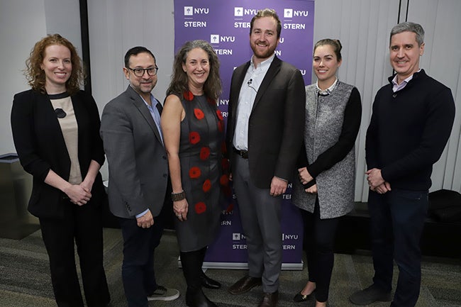 From left to right: Sophie Rifkin, Sam Marks, Laura Callanan, Ward Wolff, Anna-Marie Wascher and Brian Murray