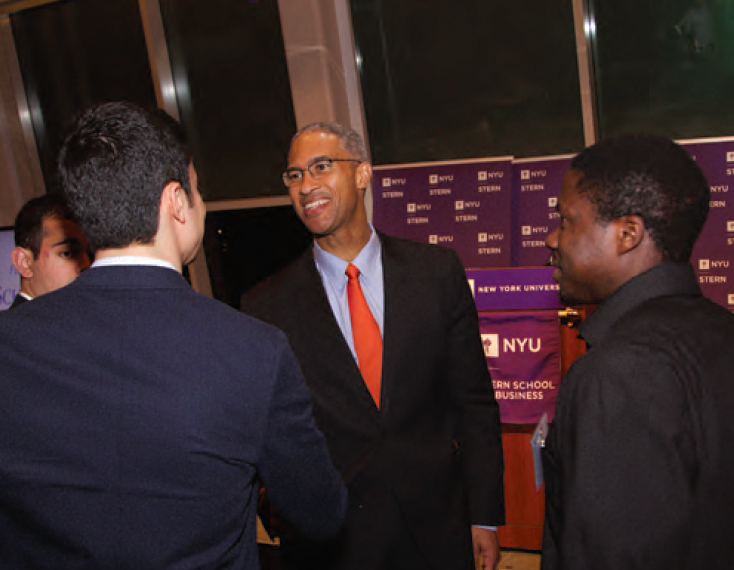 Dean Henry and Students