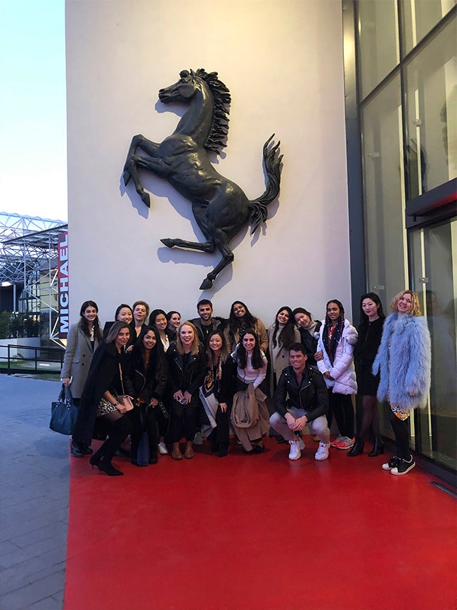 Students at Ferrari