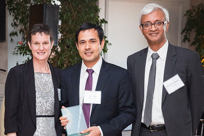 (center) Deepak Hegde, Director of the Creative Destruction Lab - New York City and Associate Professor of Management and Organizations