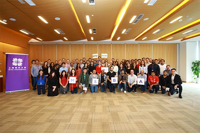 The MSBA program Class of 2019 onsite in NYU Shanghai for module 3 of their program
