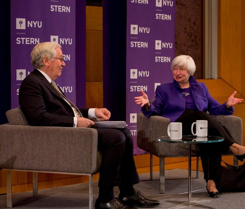Photo of Janet Yellen in Conversation with Lord Mervyn King