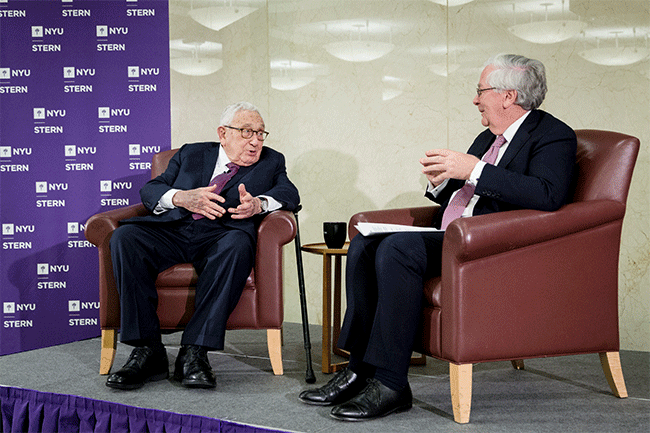 Dr. Henry Kissinger and Lord Mervyn King