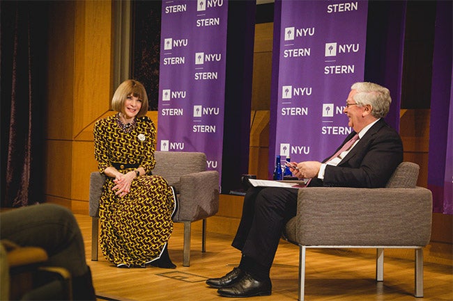Anna Wintour (left) and Lord Mervyn King (right)