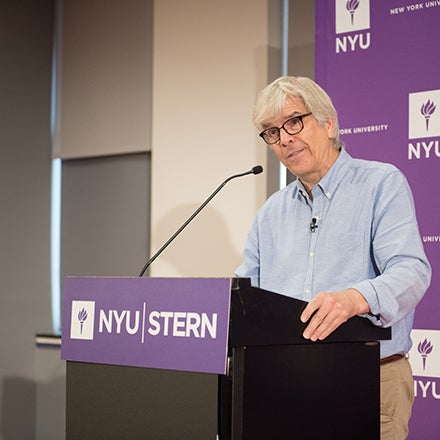 2018 Economics Nobel Laureate Paul Romer speaks to the press