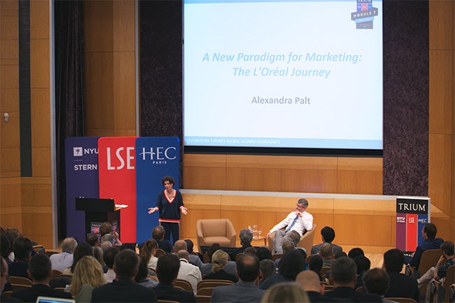 (Left to right) Alexandra Palt, Chief Corporate Responsibility Officer at L’Oréal and Executive Vice President of the L’Oréal Foundation and Frédéric Dalsace, Associate Professor of Marketing, HEC Paris