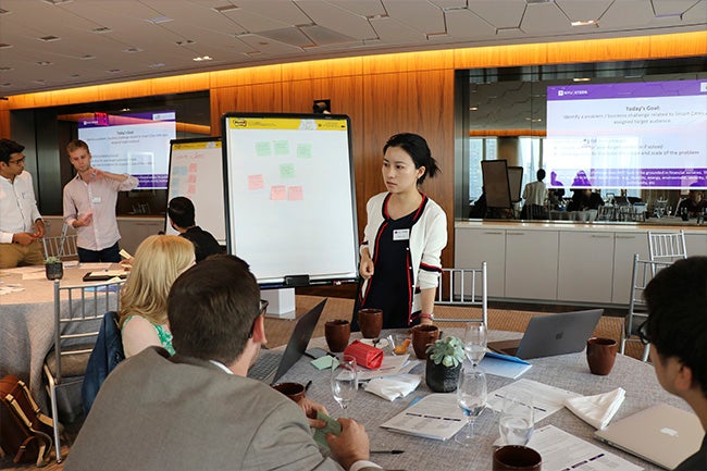 NYU Stern Andre Koo Tech MBA students onsite at Citi Ventures