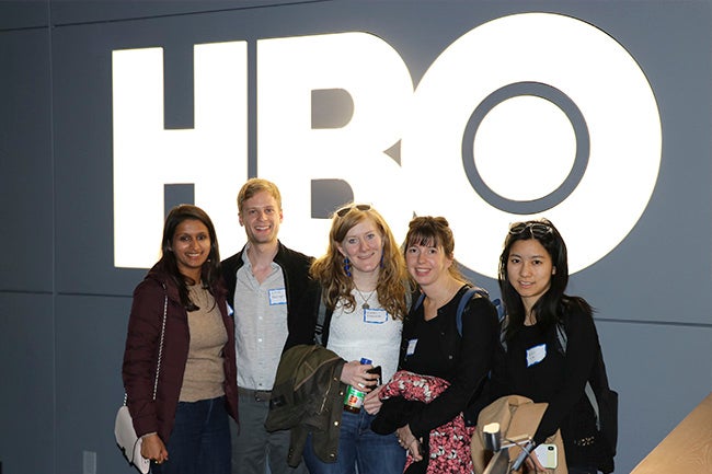 Students at the HBO corporate office