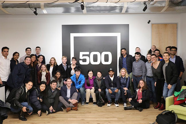 Students at 500 Startups corporate office
