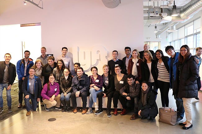 Students at Lyft's headquarters