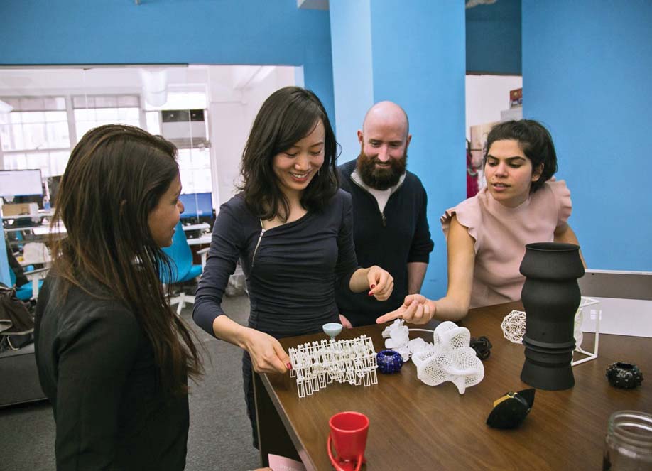 Stern MBA students collaborate on a 3D printer project