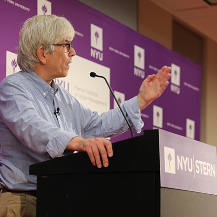 2018 Economics Nobel Laureate Paul Romer speaks to the press