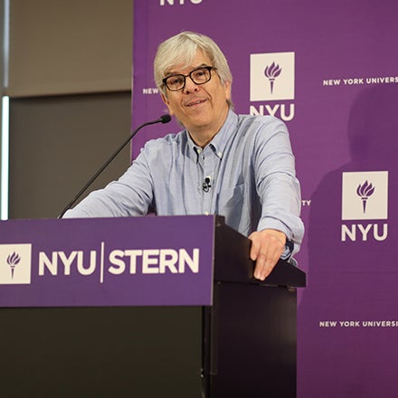 2018 Economics Nobel Laureate Paul Romer speaks to the press