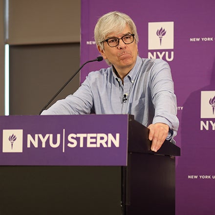 2018 Economics Nobel Laureate Paul Romer speaks to the press