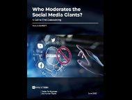 Cover of "Who Moderates the Social Media Giants?"
