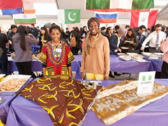 Nigeria table posing at Passport Day