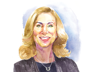 An illustration of Dr. Susan Greenbaum 