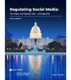 Regulating Social Media Report Cover