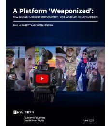 The cover of the A Platform 'Weaponized' report.