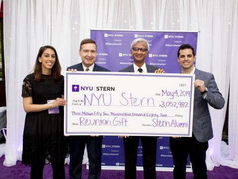 Stern alumni generously donated three million dollars at Reunion 2019