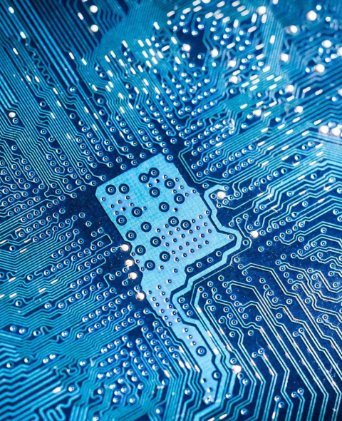 A detailed view of a circuit board