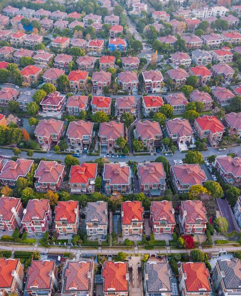 Aerial Real Estate Suburbs