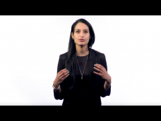 A still shot of Prof. Duggal's teaching video for her course, Consumer Behavior. A still shot of Prof. Duggal's teaching video for her course, Consumer Behavior.