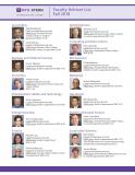 Fall 2018 Faculty Advisers Thumbnail Fall 2018 Faculty Advisers Thumbnail