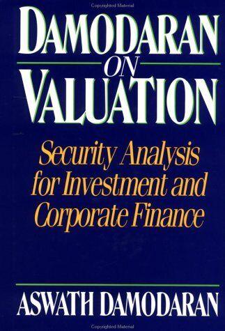 The cover for "Damodaran on Valuation."
