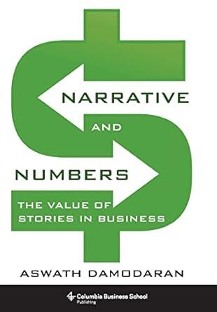 The cover for "Narrative and Numbers."