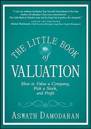 The cover for "The Little Book of Valuation."