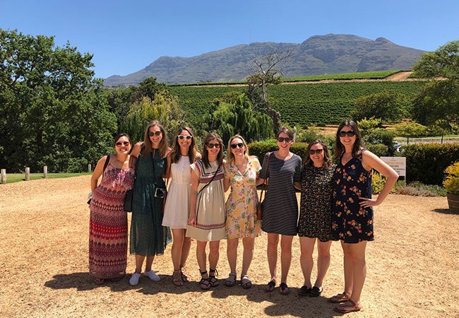 Group of MBA students in South Africa