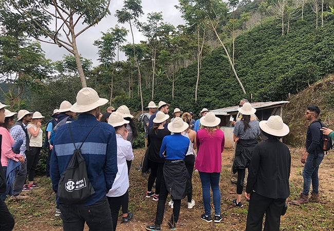 Group of MBA students in Costa Rica