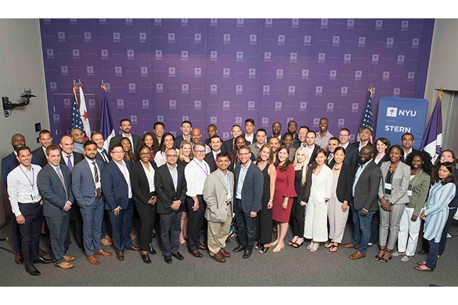 The inaugural class of NYU Stern’s EMBA D.C. program