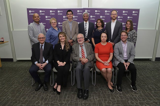 Stern Leadership and Faculty with MSRM Alumni Committee at the 10 Year Risk Symposium