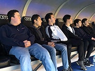 Group of students in Spain sitting