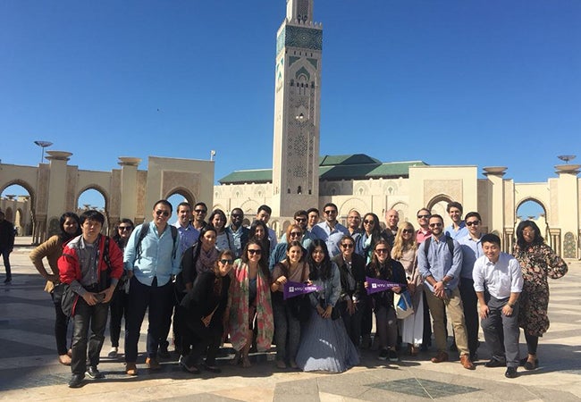 Group of MBA students in Morocco