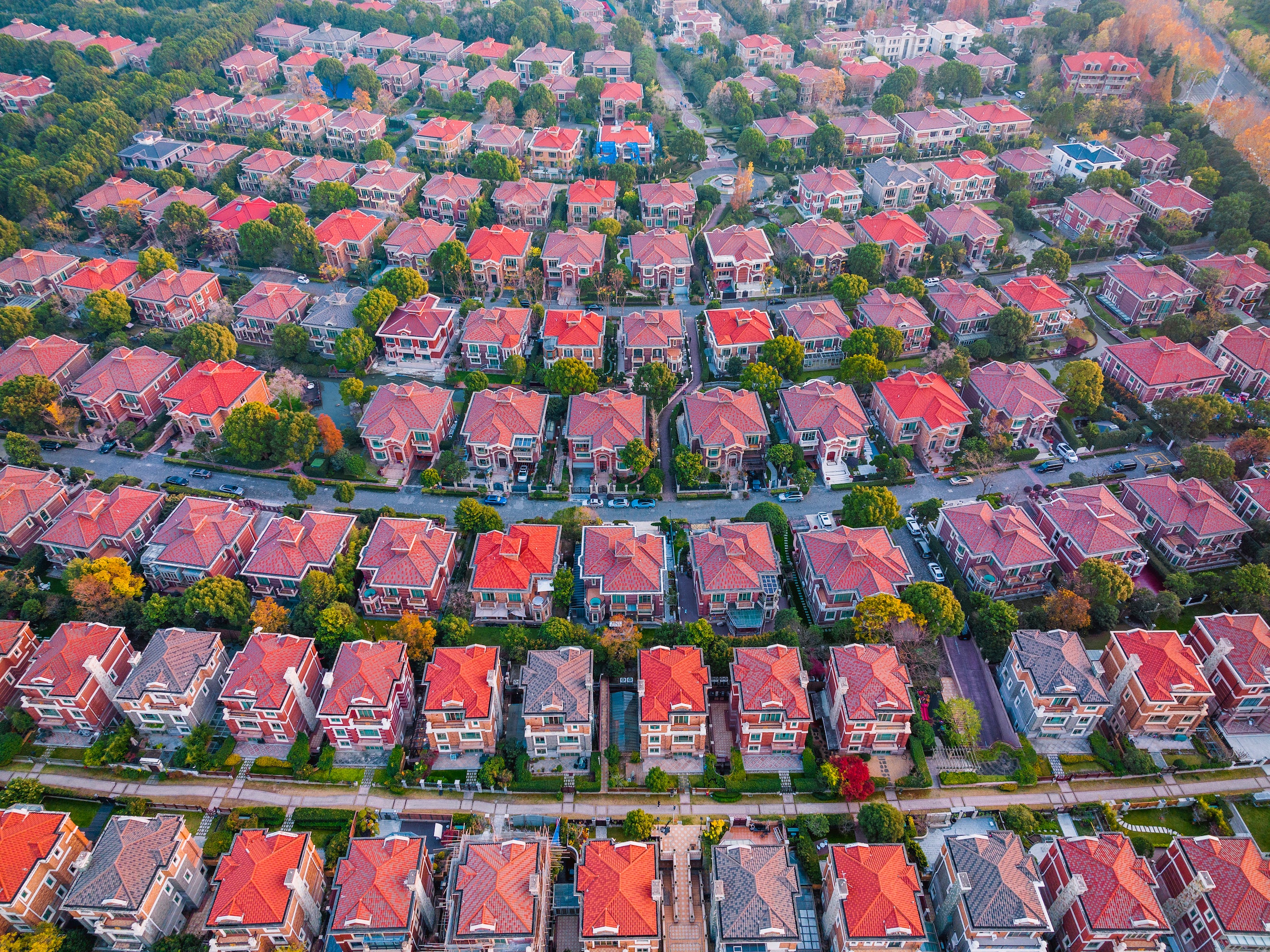 Aerial Real Estate Suburbs