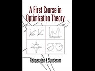 Cover of A First Course in Optimization Theory
