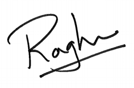 Raghu's signature
