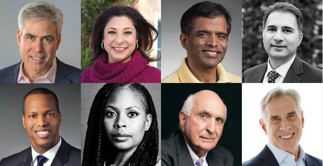 Jonathan Haidt, Dolly Chugh, Aswath Damodaran;  Andy Khubani; Mandell Crawley, Janelle Benjamin, Ken Langone, George Barrett