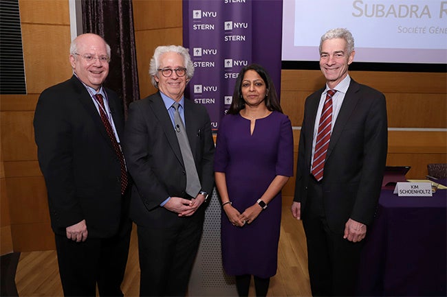 Kim Schoenholtz, Lewis Alexander, Subadra Rajappa and Mickey Levy