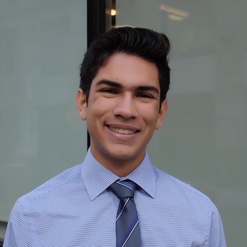 Portrait of NYU student smiling