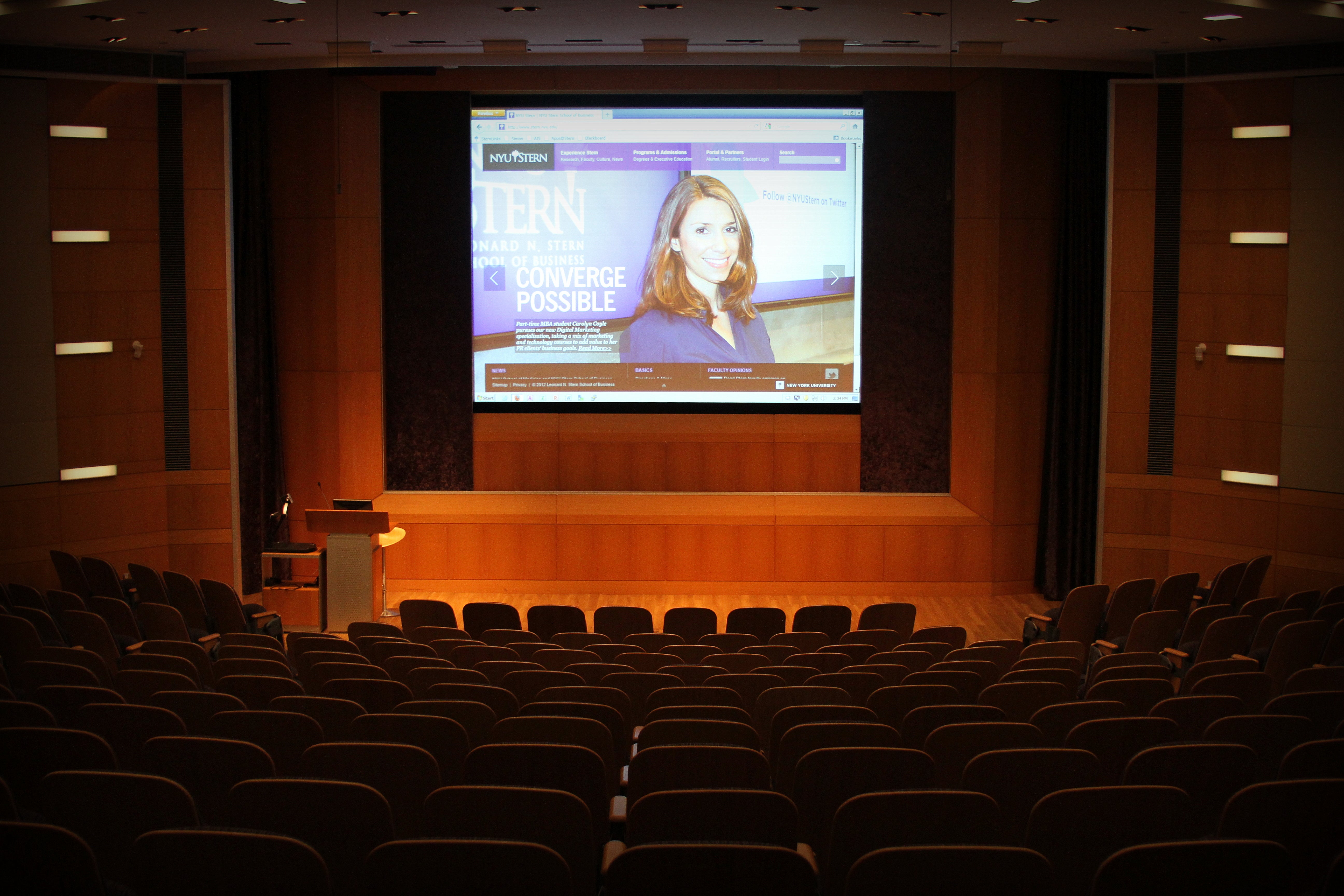 Stern Auditorium Seating Chart