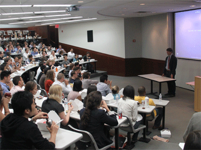 Hugo Lindgren, editor of The New York Times Magazine, at NYU Stern’s Block Lunch