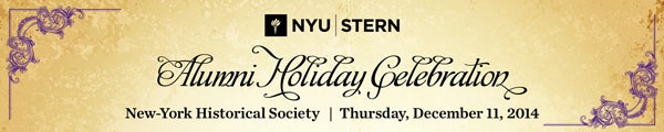 NYU Stern Holiday Banner