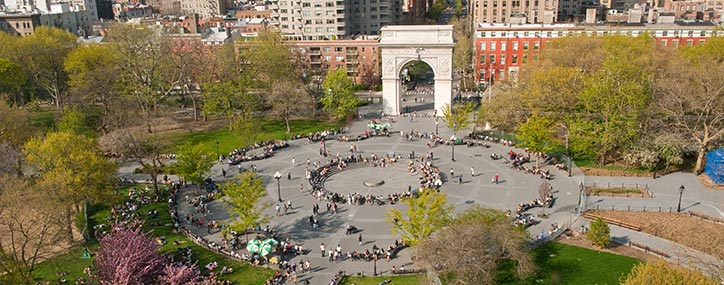 View of Washington Square Park 