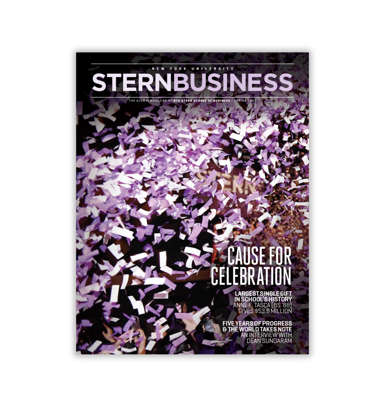 The cover of the Spring 2023 Stern Business Magazine